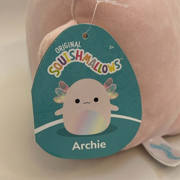 Squishmallos Archie the axolotl stuffed animal plush - Picture 5 of 11